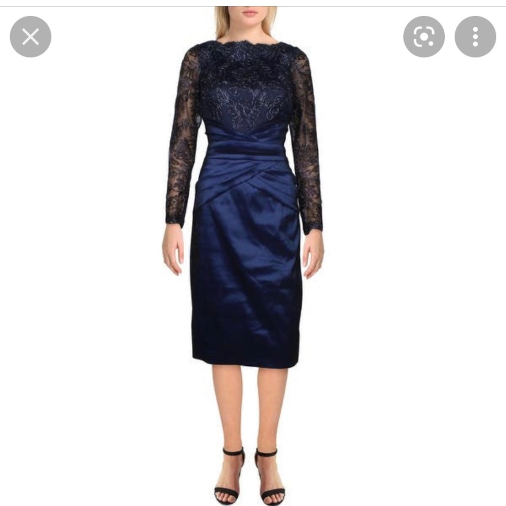 Formal Navy Blue dress / Tadashi Shoji